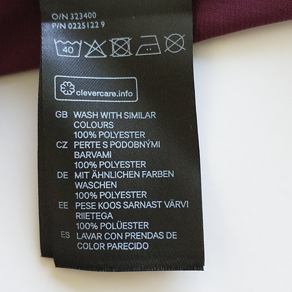 H&M burgundy dress - Picture 6 of 6